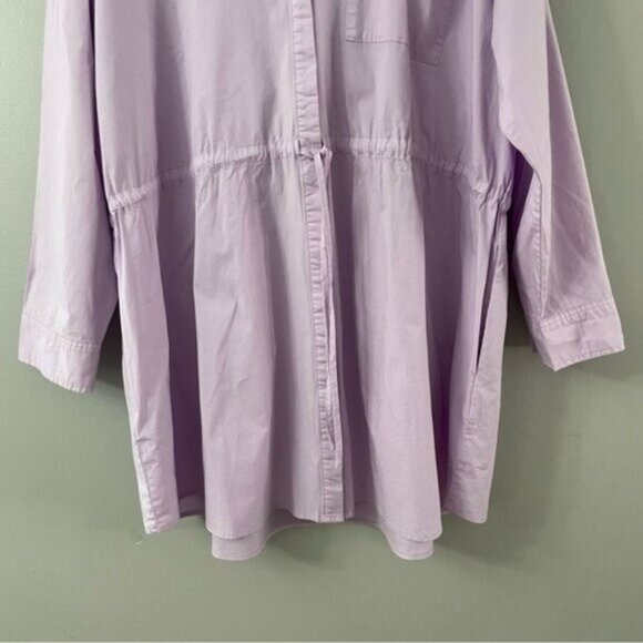 Pistola Layla Cinched Waist Shirt Dress In Iris - Picture 4 of 9